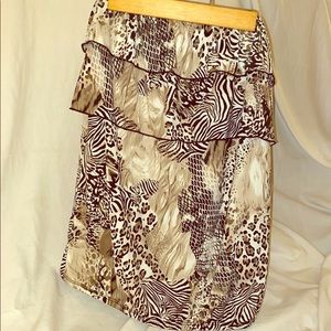 Dots sz M strapless top Animal Print LIKE NEW